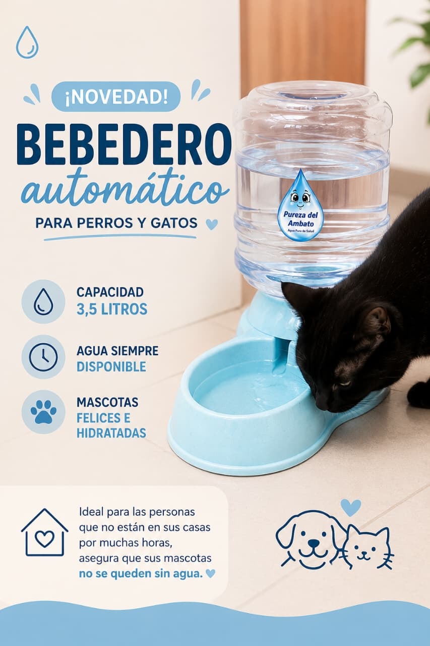 Bebedero para mascotas